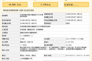 金翰3.62亿元竞得金华义乌北苑大街商住地溢价率39.73％